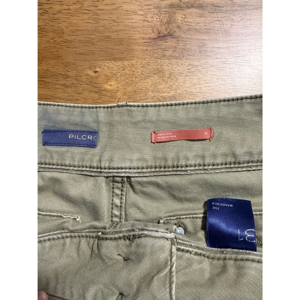 PILCRO Anthropologie Olive Green The Wanderer Utility Shorts Size 31 - Picture 5 of 7